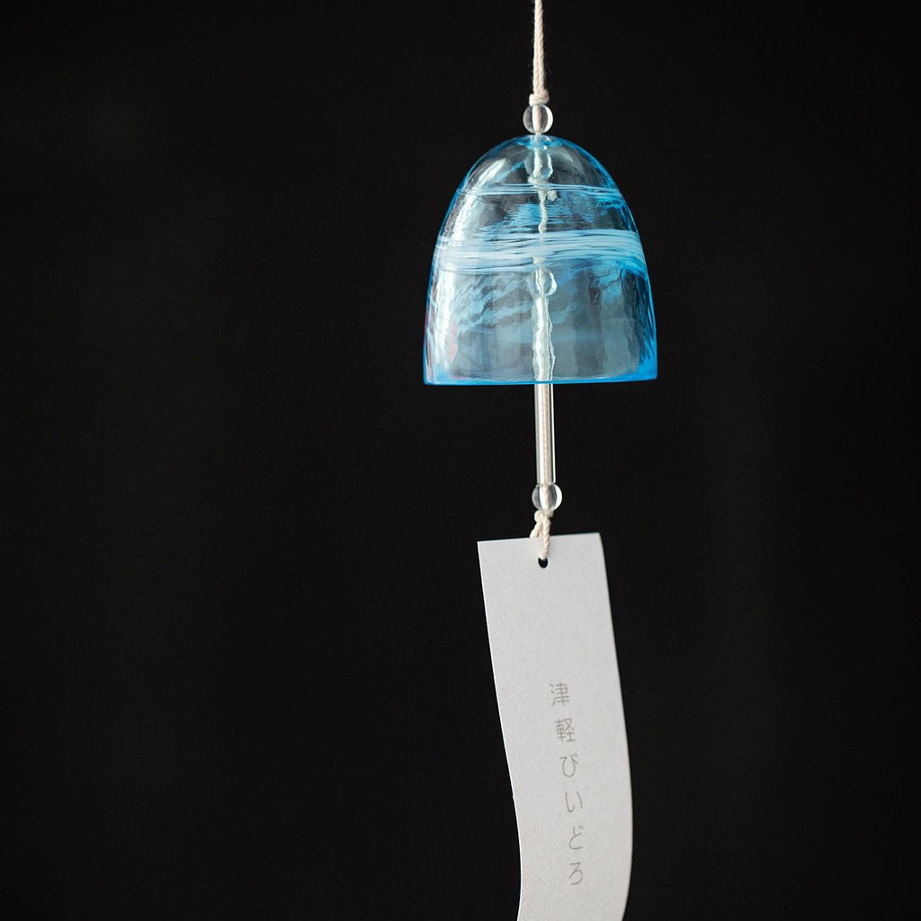 Glass Wind Chime Handcrafted Japanese Aderia Hand-Blown Hand-Painted Furin Home Decor Gift Made in Japan