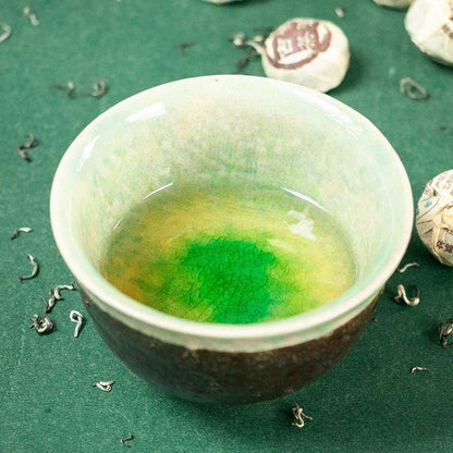 Tea Set | Japanese Mino Ware Jade Ceramic Teapot & 4 Cups Gift Set