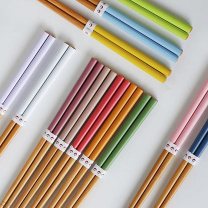 Bamboo Chopsticks Set of 6 Pairs – Multi-Color Gift Box
