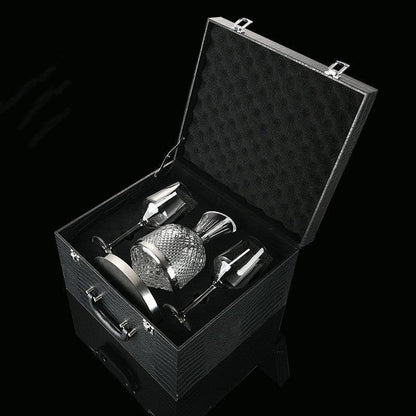 Wine Decanter – 360° Rotating Crystal Hand Blown Luxury