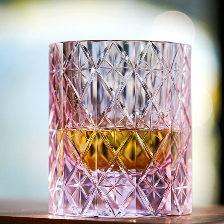 Whiskey Glass Edo Kiriko Celestial – Hand-Cut Floral Japanese Tumbler with Wooden Box | 4 Colors