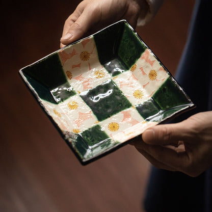 Ceramic Coffee Cup Set – Mino Ware Oribe Sakura Hand-Painted
