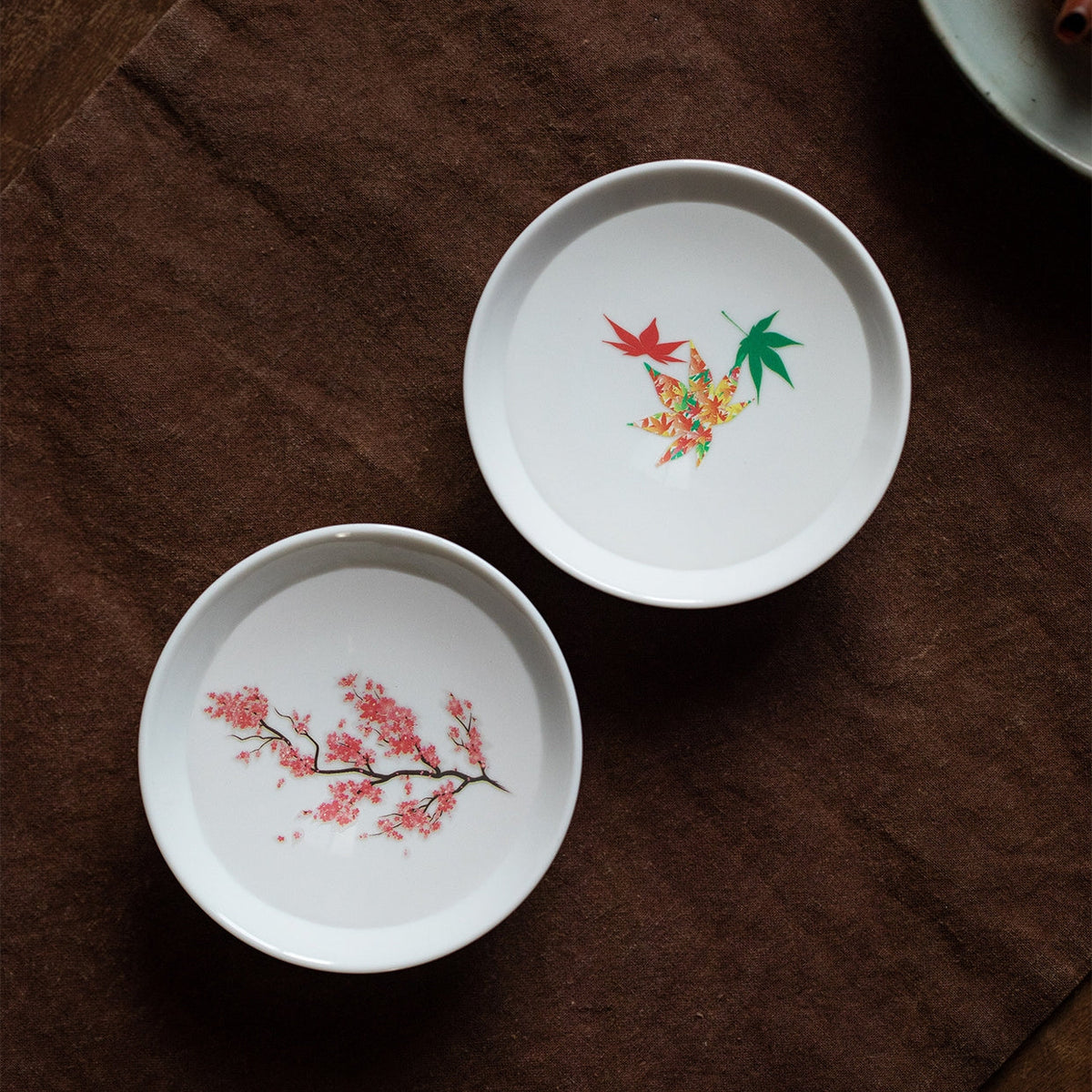 Color Changing Tea Cup Set | Mino Ware Sakura & Momiji