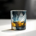 Whiskey Glass Soaring Crane – Edo Kiriko Handcrafted Crystal