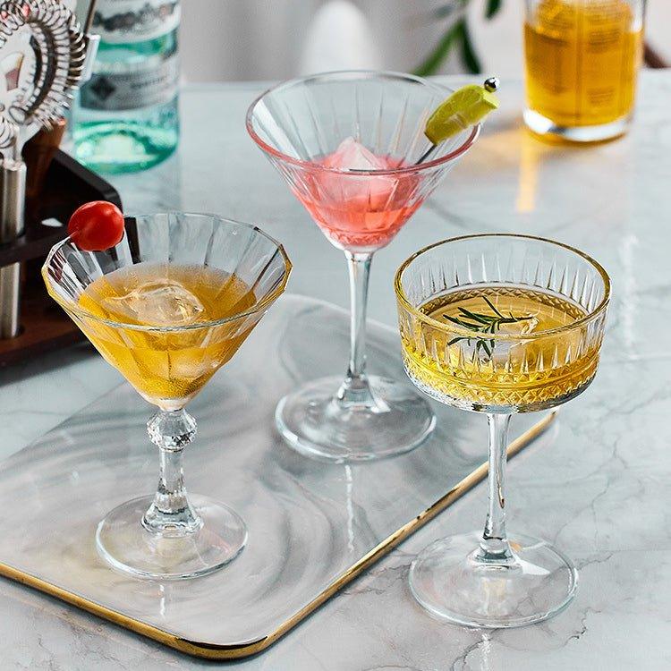 Martini Glasses Set of 2 – Patterned Cocktail Glassware