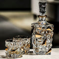 Bohemia Crystal Whisky Decanter Set | Gold-Accented Czech Glassware