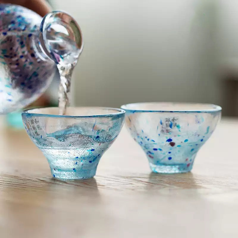 Sake Set Glass – Seasonal Handcrafted Flagon & Cup Collection