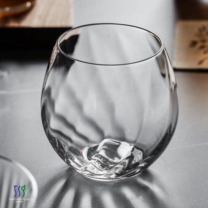 Japanese Whiskey Glass | Wide Bowl Lead-Free Tasting Tumbler