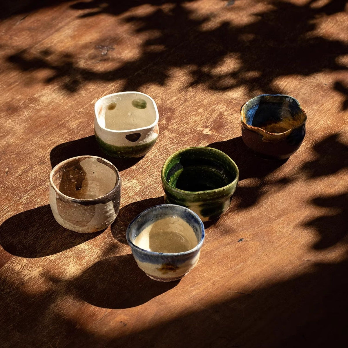 Ceramic Tea Cup Set of 5 – Mino Ware No-no-Shuukaku Harvest
