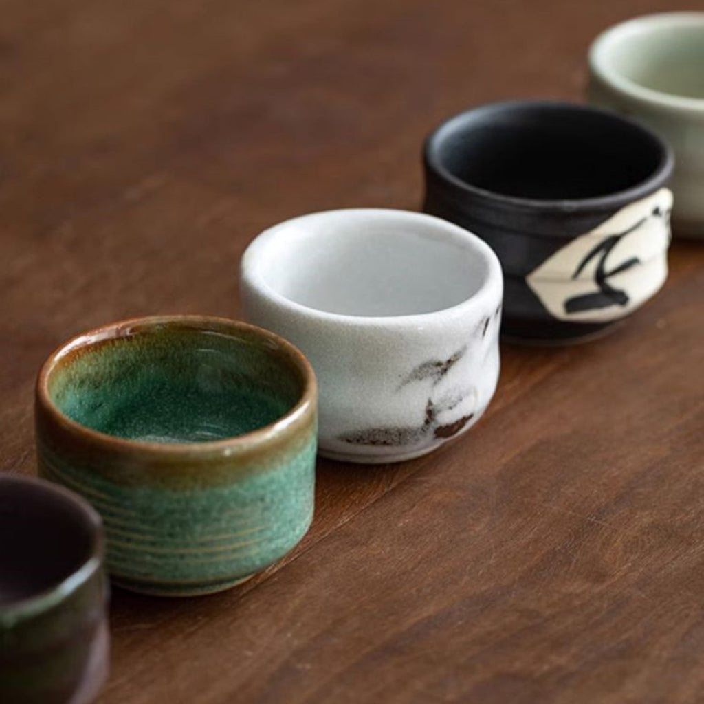 Ceramic Tea Cup Set – Mino Ware Yuugiri Evening Mist Hand-Painted