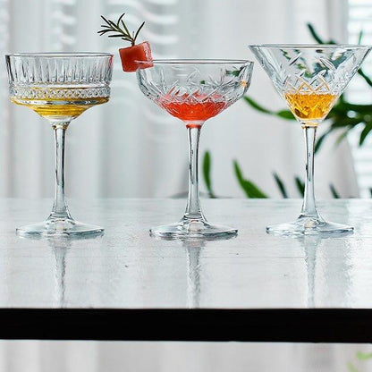 Martini Glasses Set of 2 – Patterned Cocktail Glassware