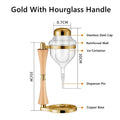 Gold With Hourglass Handle
