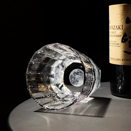 Whiskey Glass Tsukikage Moon – Edo Kiriko Handcrafted Crystal