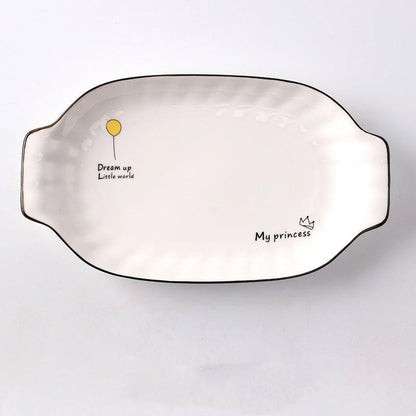 Ceramic Breakfast Plate – Cute Illustrated Honeymoon Gift