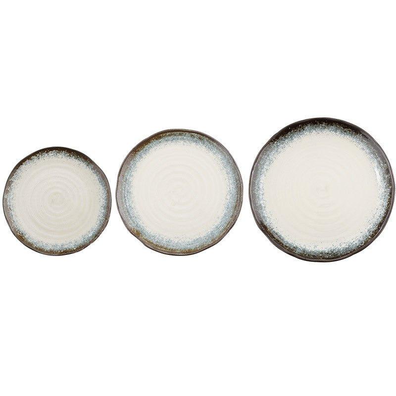 Ceramic Plate | Japanese Mino Ware Kiln-Altered Handcrafted Dinner Plate