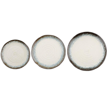 Ceramic Plate | Japanese Mino Ware Kiln-Altered Handcrafted Dinner Plate