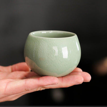 Ceramic Tea Cup Set of 5 – Handcrafted Rounded Teacups