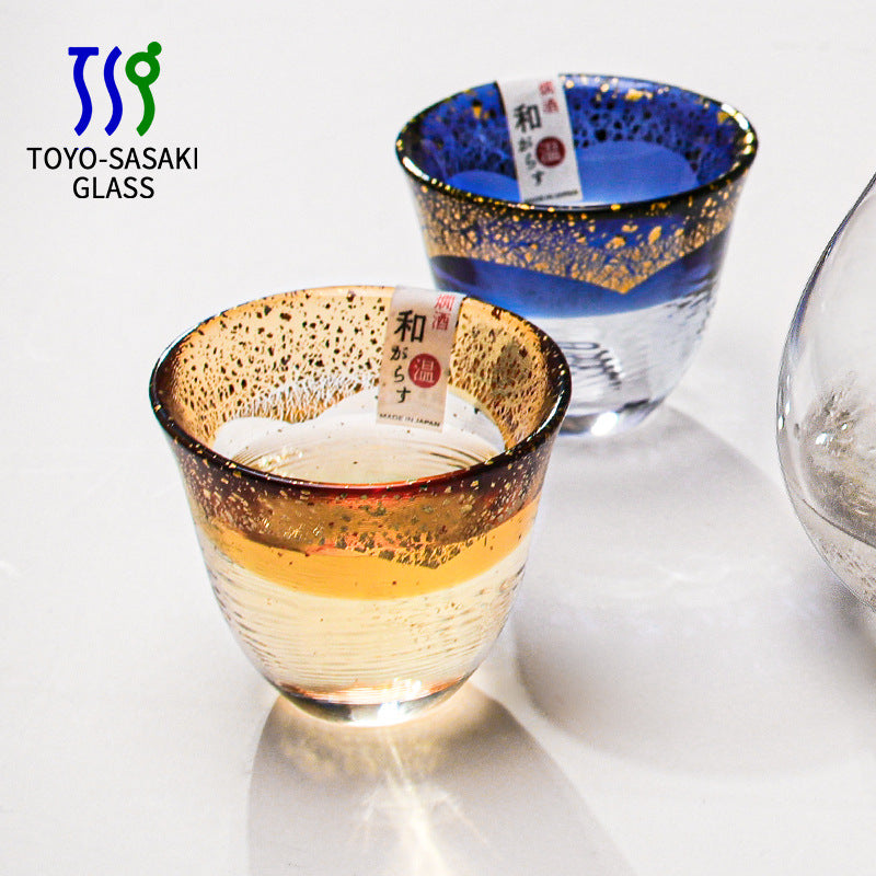Sake Cup Japanese Gold Foil Crystal Glass – Toyo-Sasaki Kogei