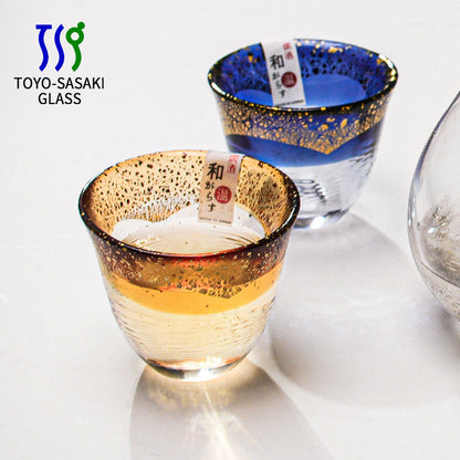 Sake Cup Japanese Gold Foil Crystal Glass – Toyo-Sasaki Kogei