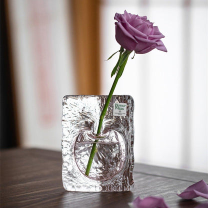Glass Vase | Ocean Heart Handcrafted Japanese Art Glass Home Decor
