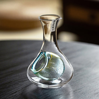 Sake Set Gold Foil Starlight | Handcrafted Japanese Glass