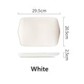 Ceramic Serving Platter | Japanese Floral Pattern Rectangular Dish