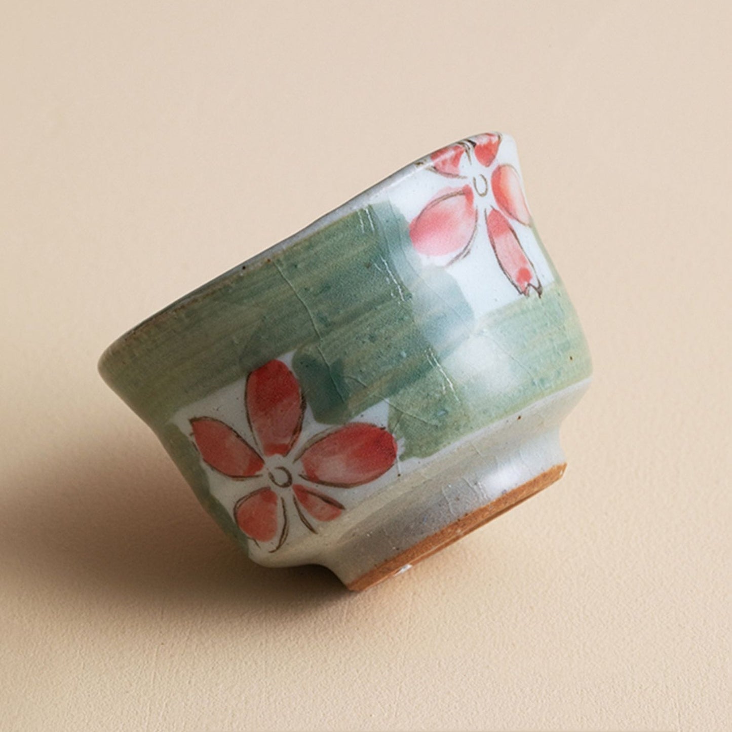 Japanese Tea Cup Set of 5 – Mino Ware Haru-no-Sato Ceramic