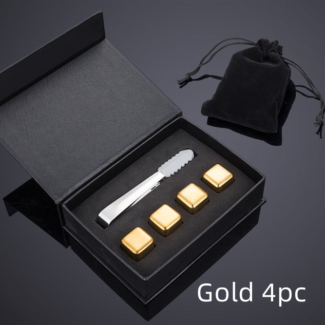 Stainless Steel Ice Cubes Set | Reusable Chilling Stones