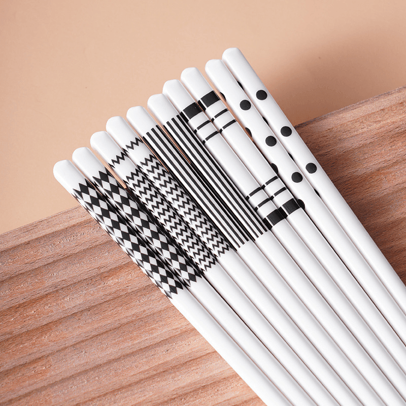 Ceramic Chopsticks & Spoon Set of 5 with Rice Paddle Shamoji