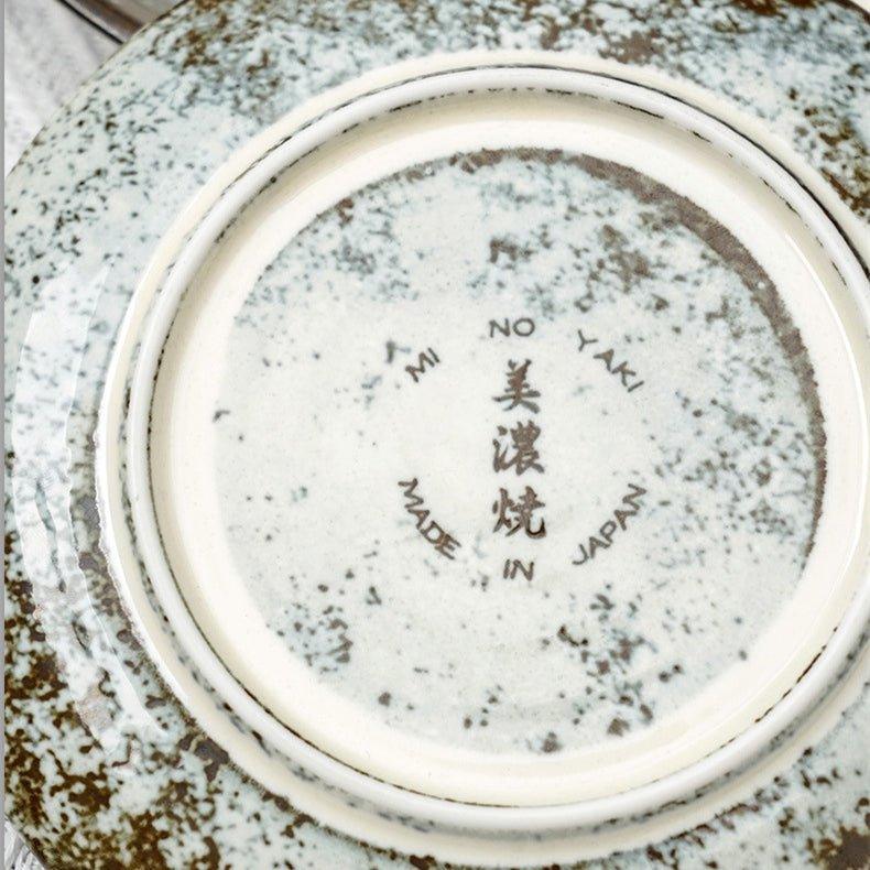 Ceramic Plate | Japanese Mino Ware Kiln-Altered Handcrafted Dinner Plate