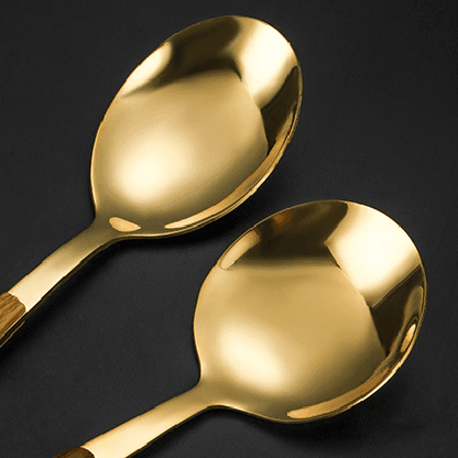 Chopsticks Fork Spoon Set | Stainless Steel & Wood Handle