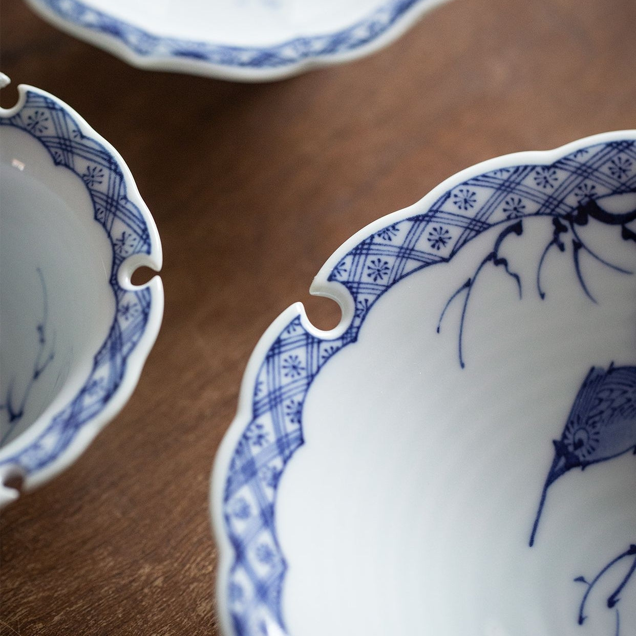 Japanese Ceramic Plate – Arita Ware Edanagi Blue Bird