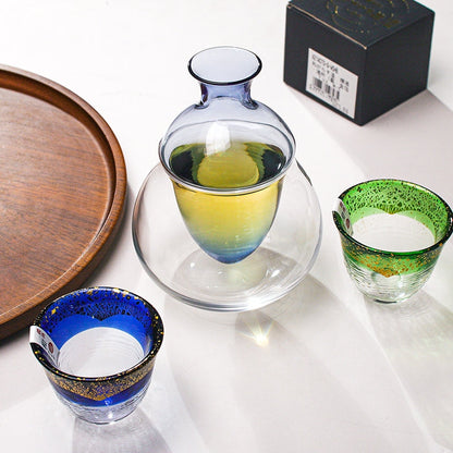 Sake Cup Japanese Gold Foil Crystal Glass – Toyo-Sasaki Kogei
