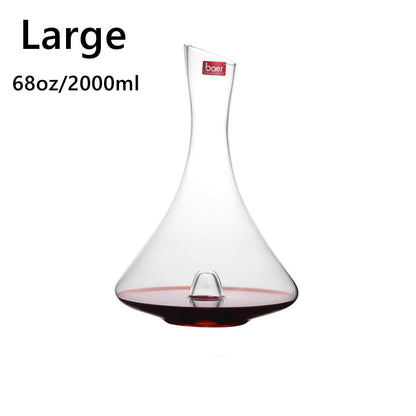Wine Decanter Crystal Glass – Centerpoint Aerating Decanter for Wine & Spirits