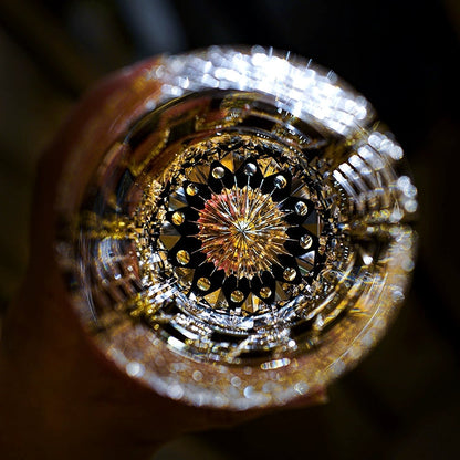Crystal Whiskey Glass Midnight Motif | Edo Kiriko Hand-Cut Japanese Artisan Drinkware