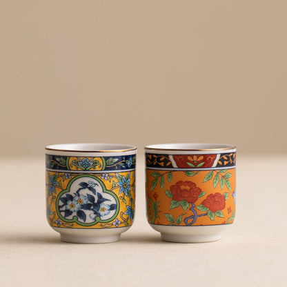 Ceramic Sake Set | Mino Ware Tokkuri & 2 Ochoko Handcrafted
