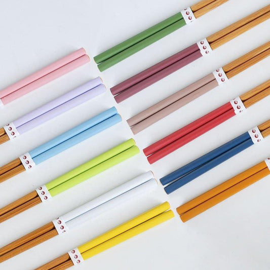 Bamboo Chopsticks Set of 6 Pairs – Multi-Color Gift Box