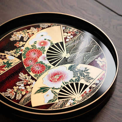 Japanese Lacquer Tray – Yamanaka Shikki Senbu Serving Tray