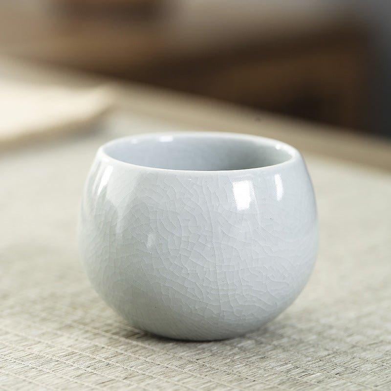 Ceramic Tea Cup Set of 5 – Handcrafted Rounded Teacups