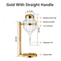 Gold With Straight Handle