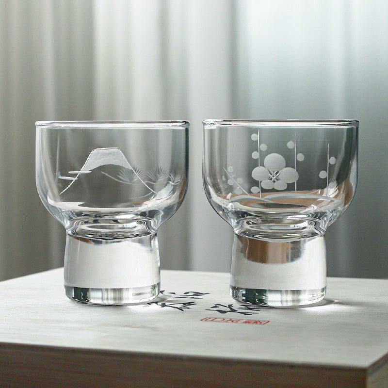 Sake Set Japanese Crystal Glass Decanter Gift Set – Sori Yanagi