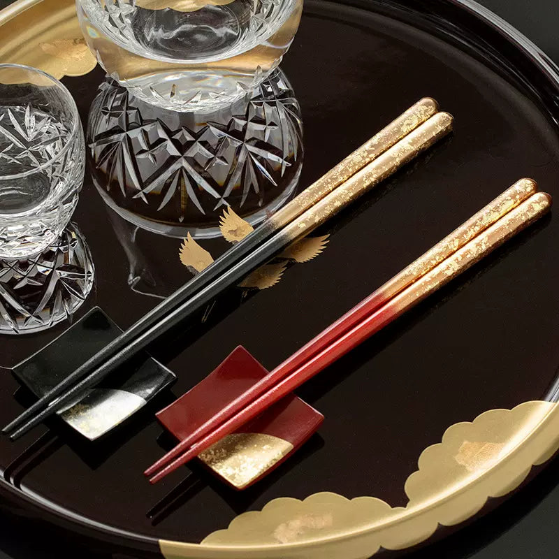 ISSOU Auspicious Clouds Wooden Chopsticks Wedding Gift His Hers