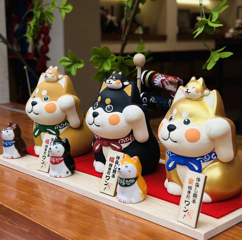 Japanese Shiba Inu Ceramic Coin Bank – Lucky Festive Gift