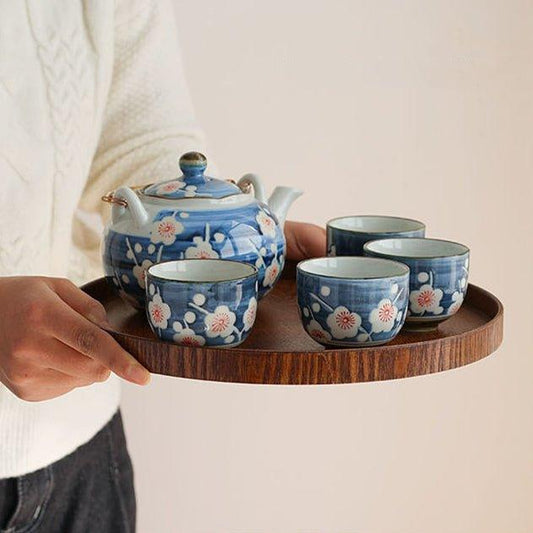 Willow Wood Tray Japanese Circular Round Serving Small Medium Large Moon