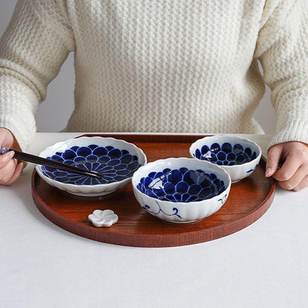 Willow Wood Tray Japanese Circular Round Serving Small Medium Large Moon