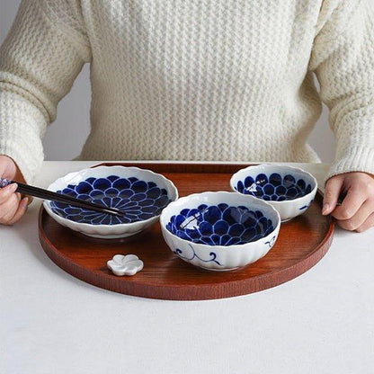 Willow Wood Tray Japanese Circular Round Serving Small Medium Large Moon