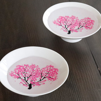Sake Cup Set – Mino Ware Color-Changing Sakura Ceramic