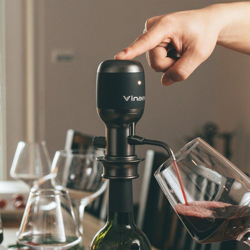Electric Wine Aerator Pourer – Adjustable Aeration Dispenser