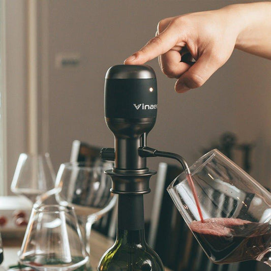 Electric Wine Aerator Pourer – Adjustable Aeration Dispenser