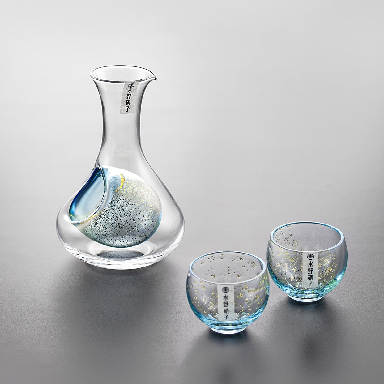 Sake Set Gold Foil Starlight | Handcrafted Japanese Glass
